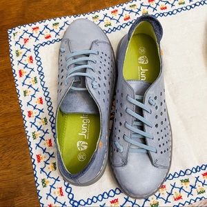 Light Blue Leather Shoes